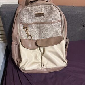 Itzy Ritzy vanilla latte boss bag